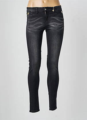 Blugi cu croială slim buzunare negru DESIGUAL femeie