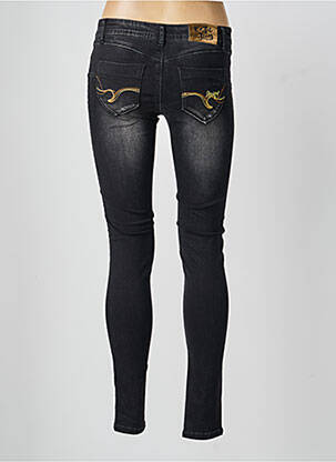 Blugi cu croială slim buzunare negru DESIGUAL femeie