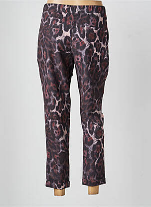 Pantalon 7/8 talie elastică maro ACCESS FASHION femeie
