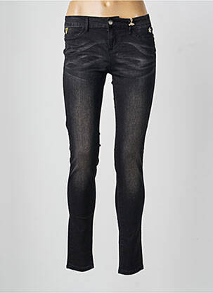 Blugi cu croială slim buzunare negru DESIGUAL femeie