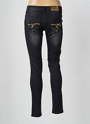 Blugi cu croială slim buzunare negru DESIGUAL femeie