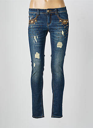 Blugi skinny buzunare albastru GAUDI femeie
