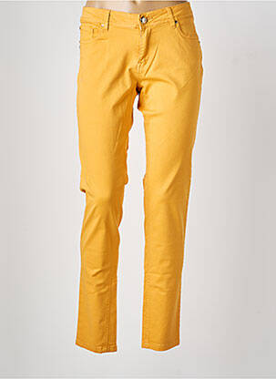 Pantalon slim buzunare galben GAUDI femeie
