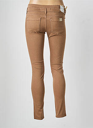 Pantalon slim conic maro FIVE femeie