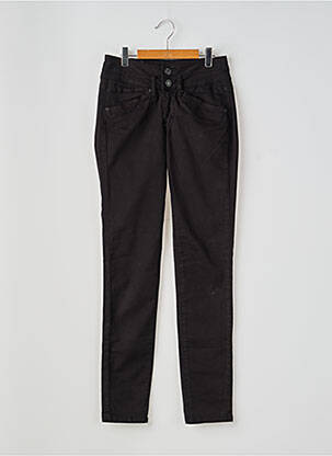 Pantalon slim buzunare negru FIVE femeie