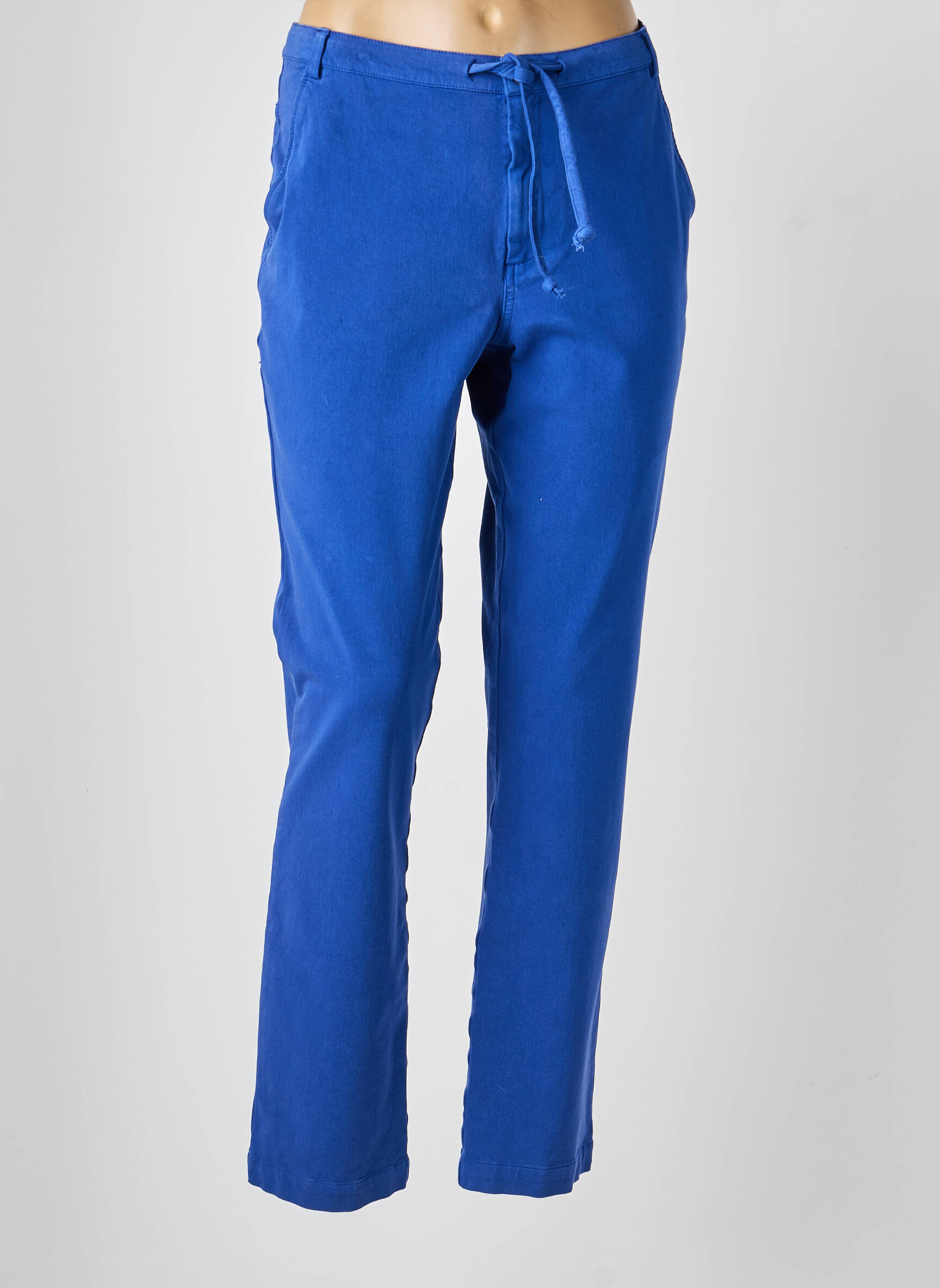 Pantalon slim buzunare albastru 0039 ITALY femeie