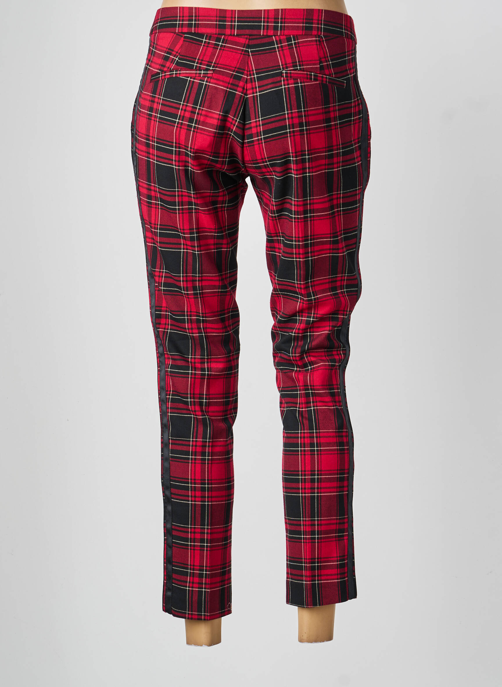 Pantalon 7/8 închidere cu fermoar sub clapetă cu cârlig roșu GAUDI femeie