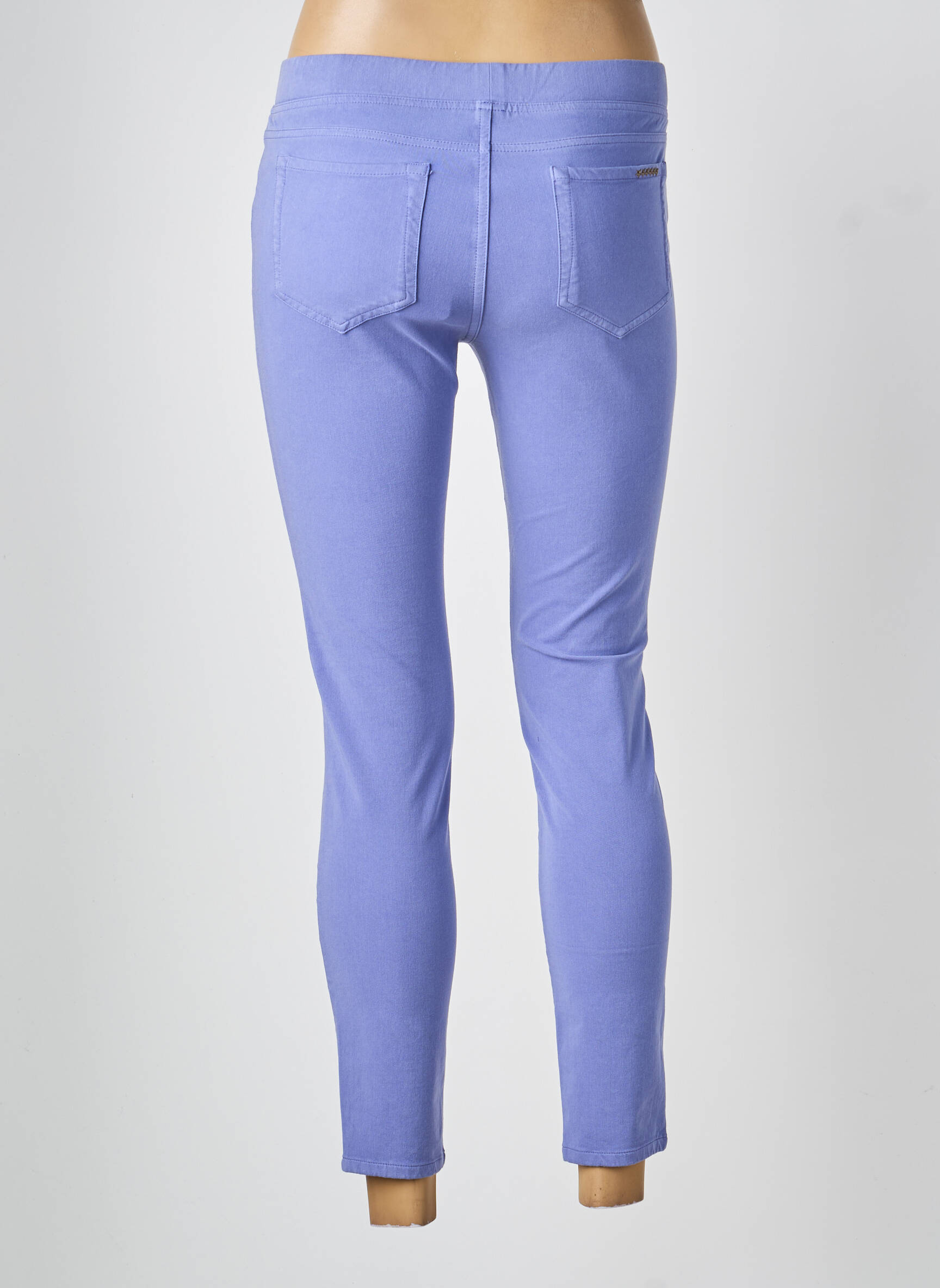 Pantalon 7/8 talie elastică albastru 0039 ITALY femeie