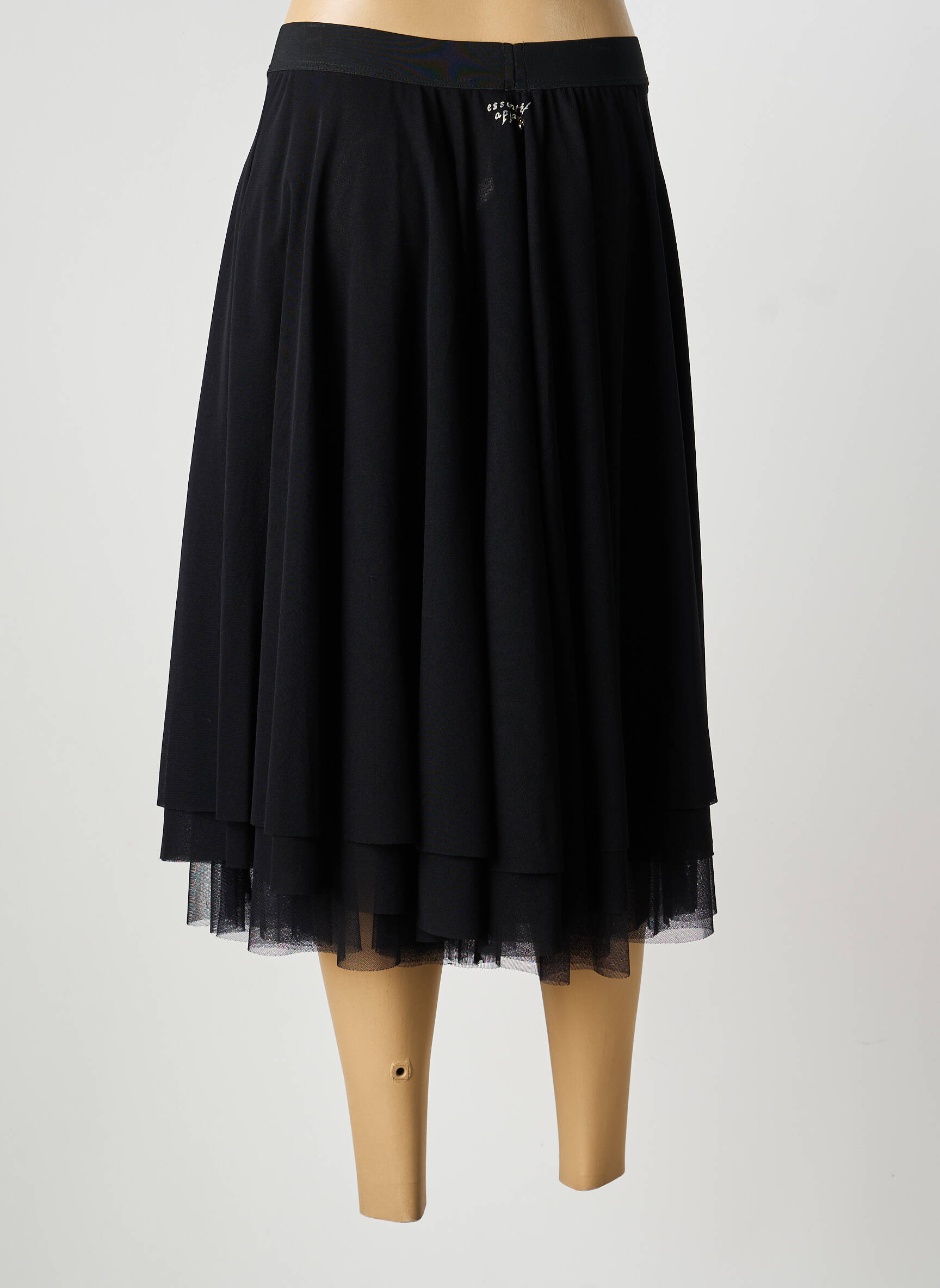 Fustă midi croială dreaptă negru TWIN-SET SIMONA BARBIERI femeie