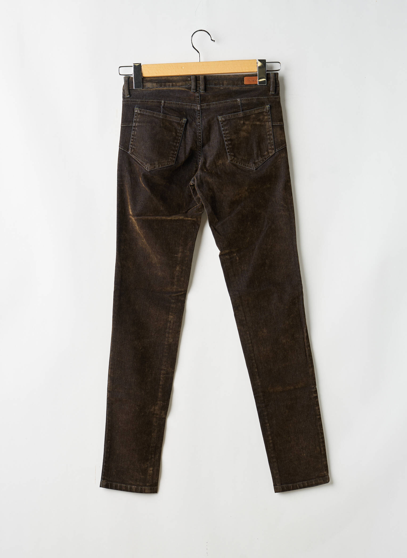 Pantalon slim elasticitate mărime normală verde MAYJUNE femeie