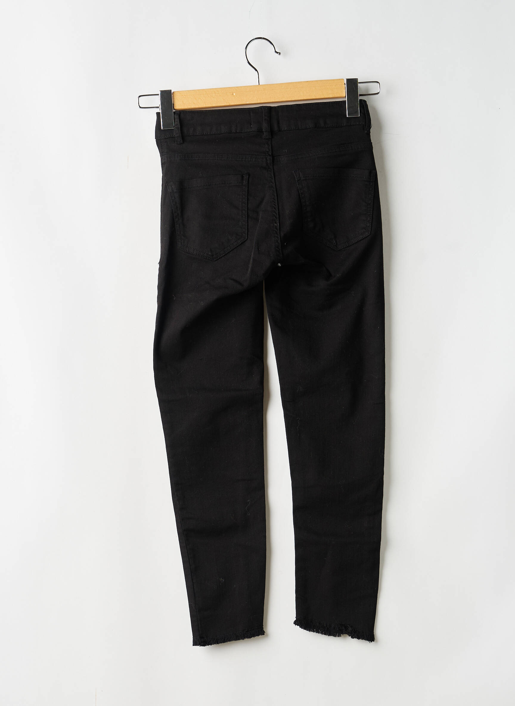Pantalon trei sferturi elasticitate mărime normală negru BELAIR femeie