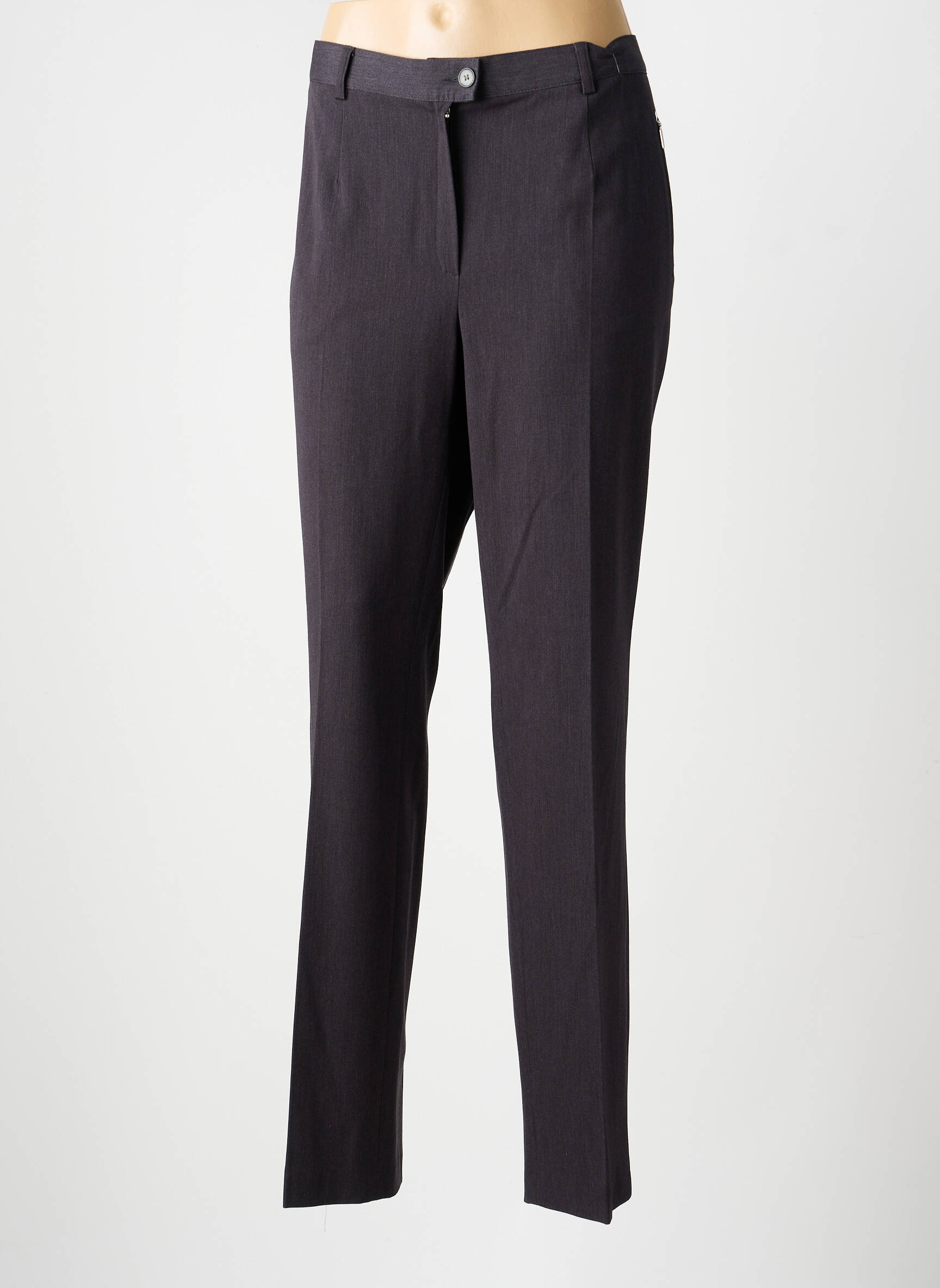 Pantalon slim talie elastică mărime normală gri GERKE MY PANTS femeie
