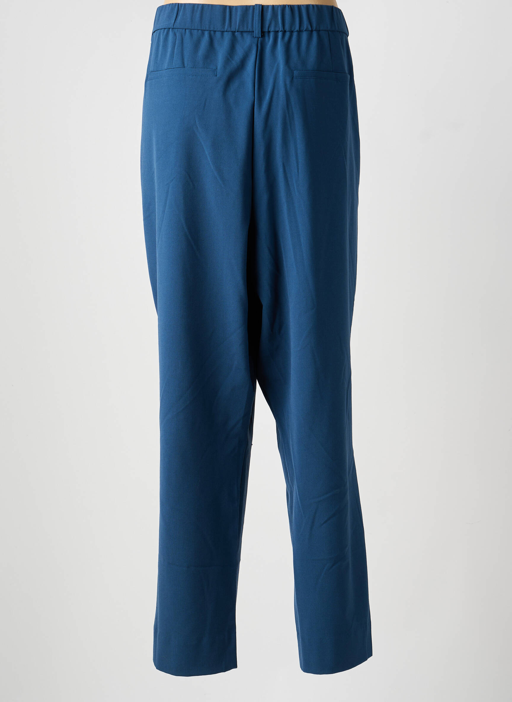 Pantalon drept țesătură crep mărime normală albastru CISO femeie