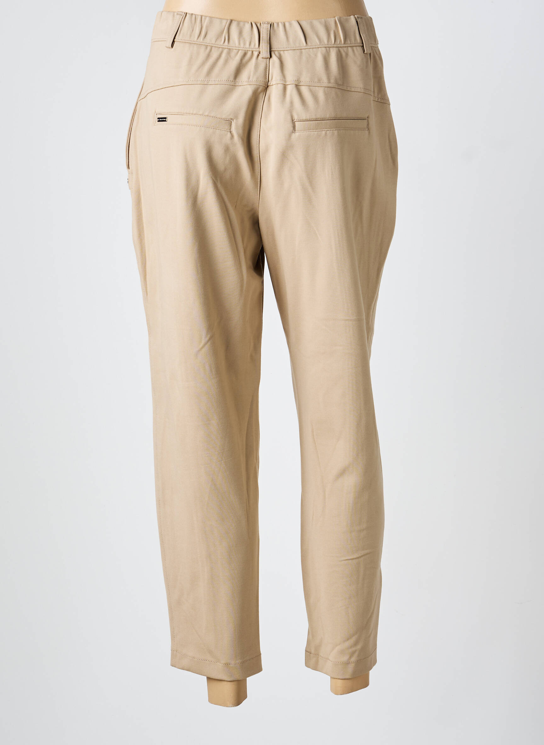 Pantalon 7/8 elasticitate mărime normală bej STREET ONE femeie