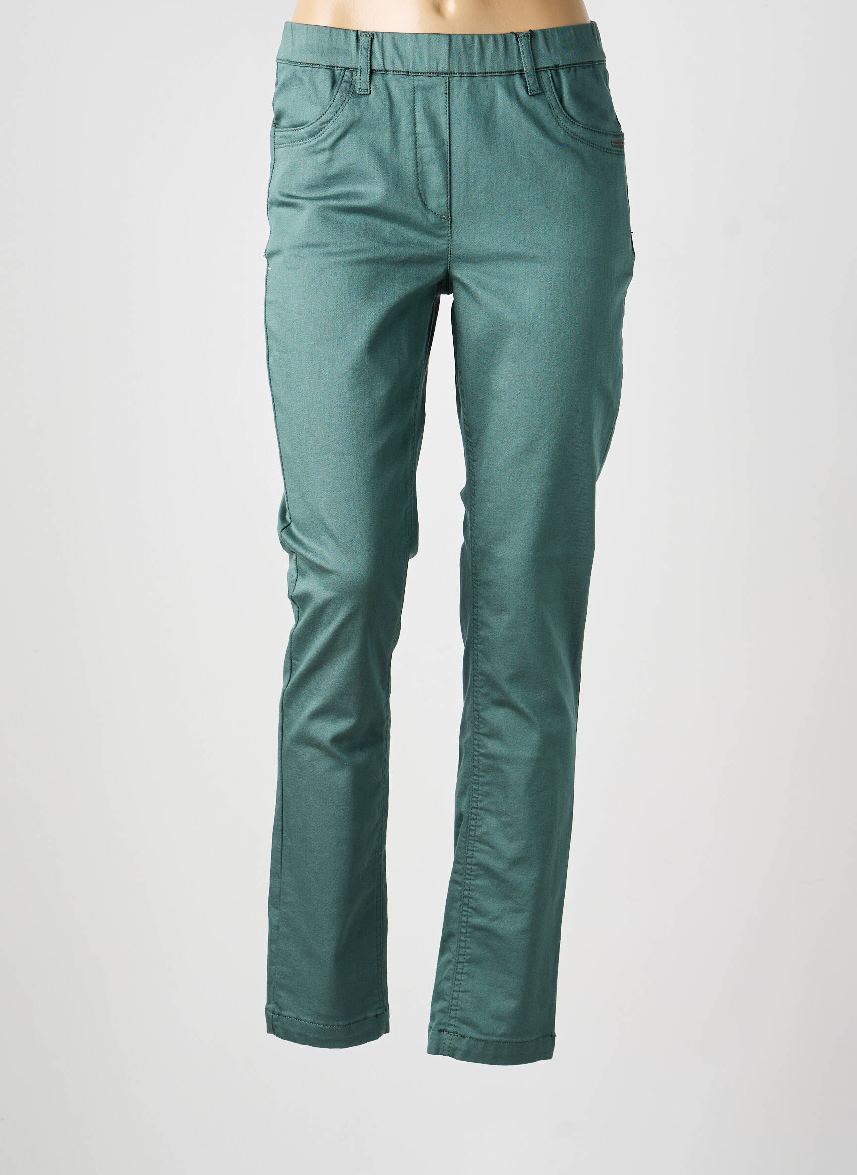 Jegging țesătură denim mărime normală verde BRANDTEX femeie