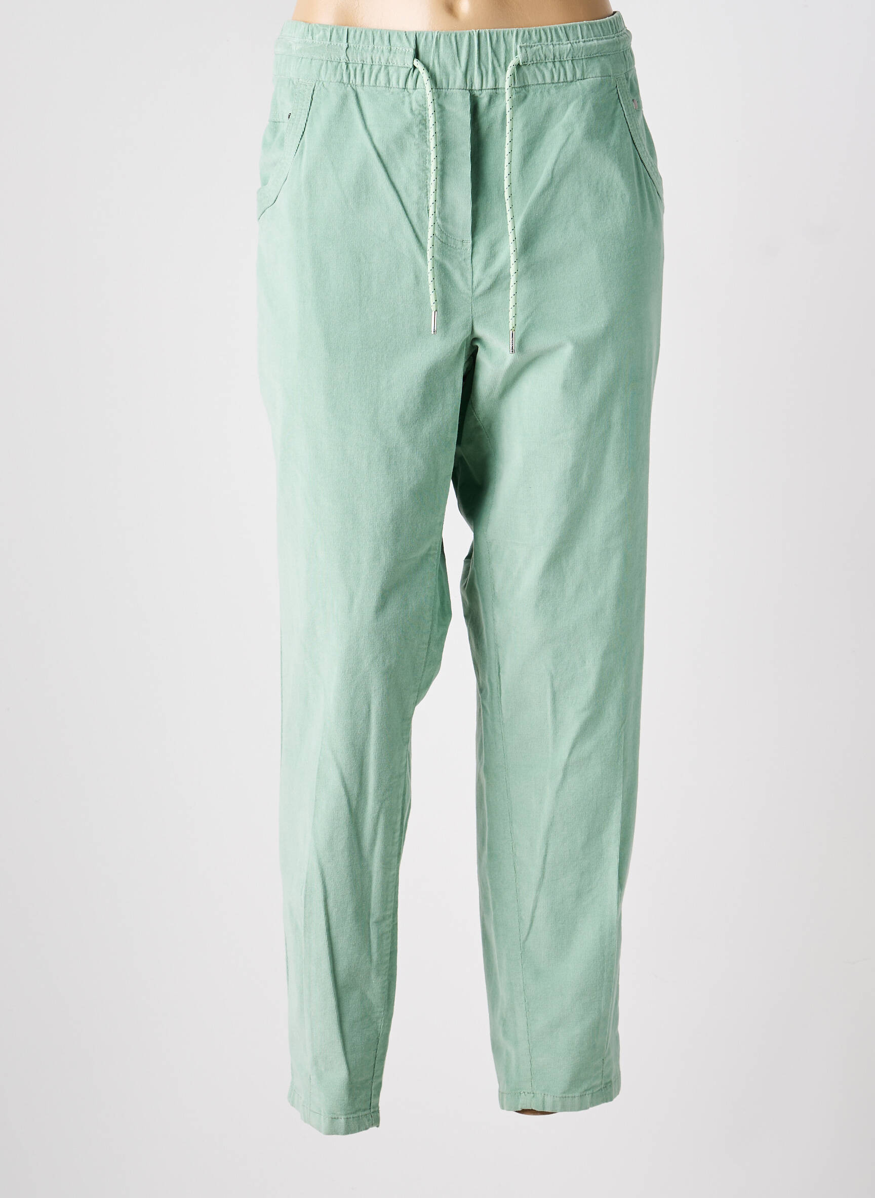 Pantalon drept elasticitate mărime normală verde CECIL femeie