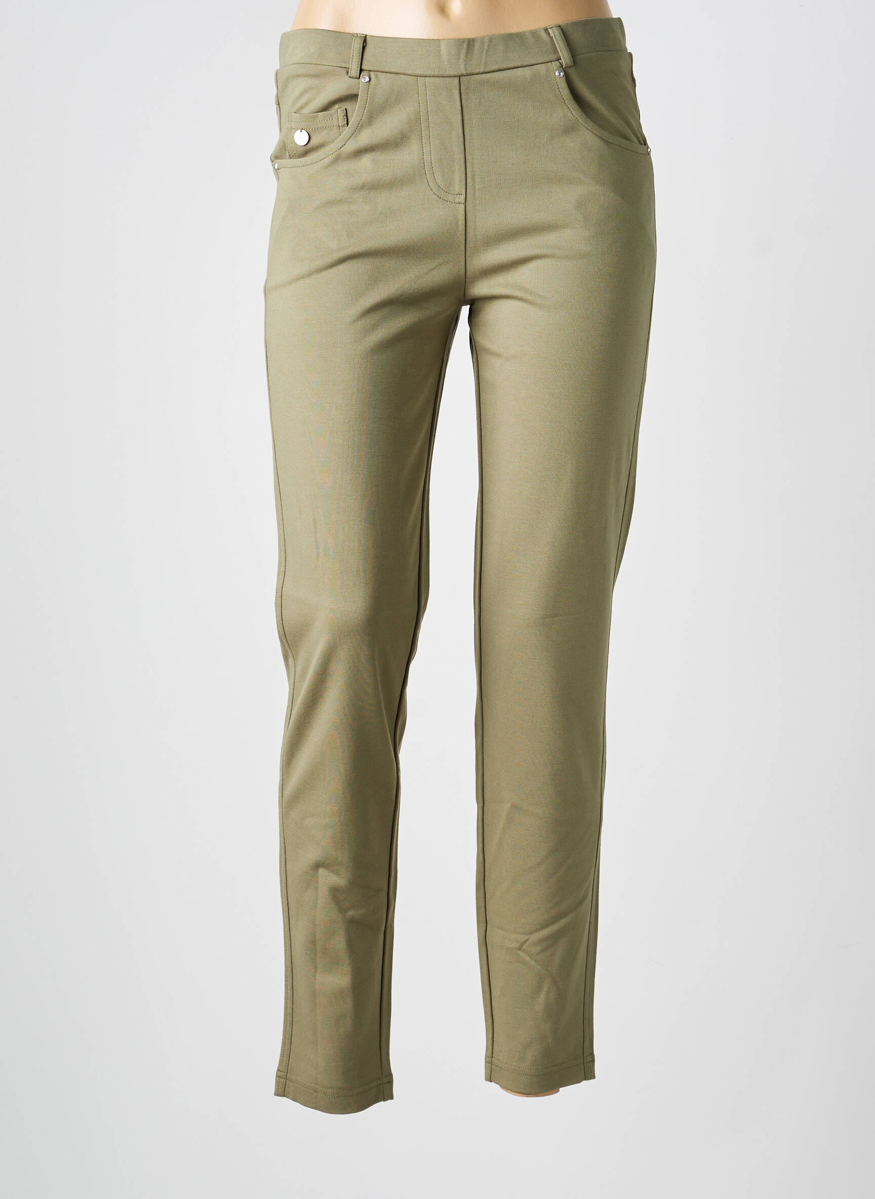 Jegging țesătură jersey mărime normală verde JOY OF LIFE femeie