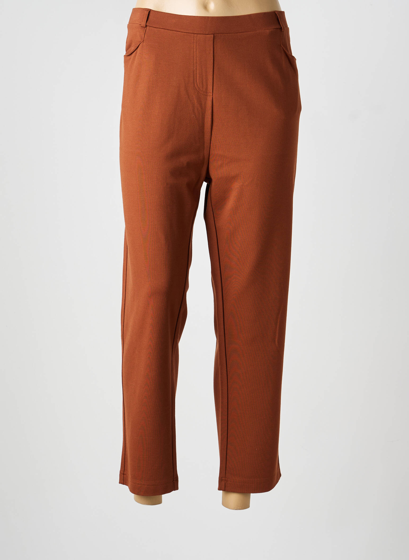 Pantalon 7/8 elasticitate mărime normală maro JOY OF LIFE femeie
