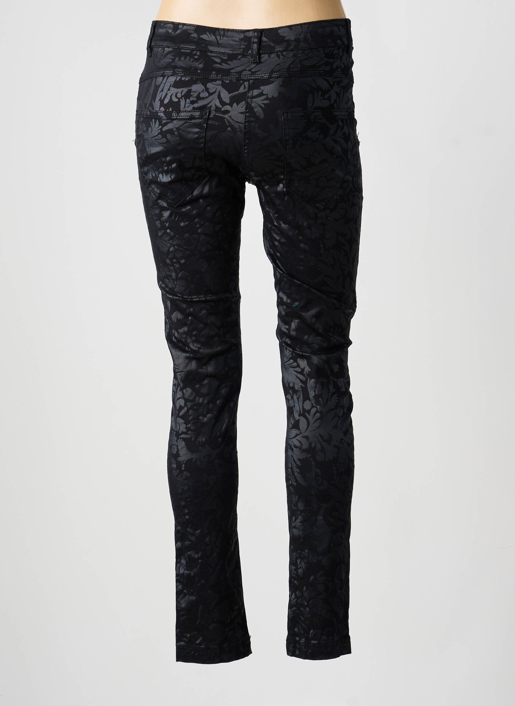 Pantalon slim conic mărime normală negru 7 SEASONS femeie