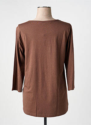 Tricou mâneci 3/4 mâneci 3/4 maro CISO femeie