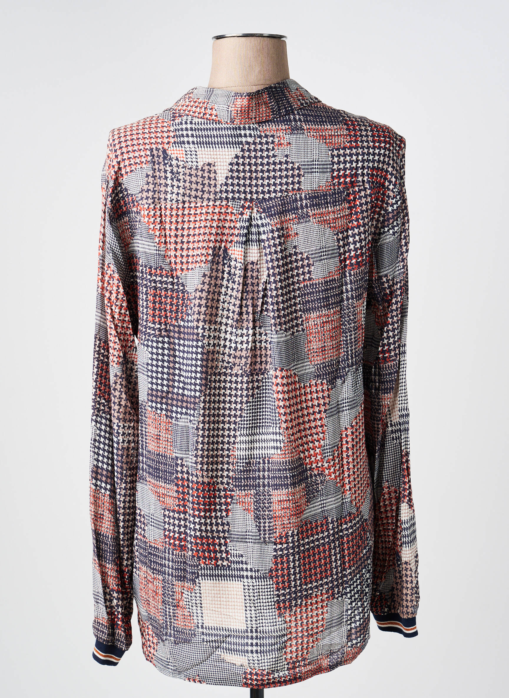 Cămașă țesătură poplin mâneci lungi negru TONI femeie