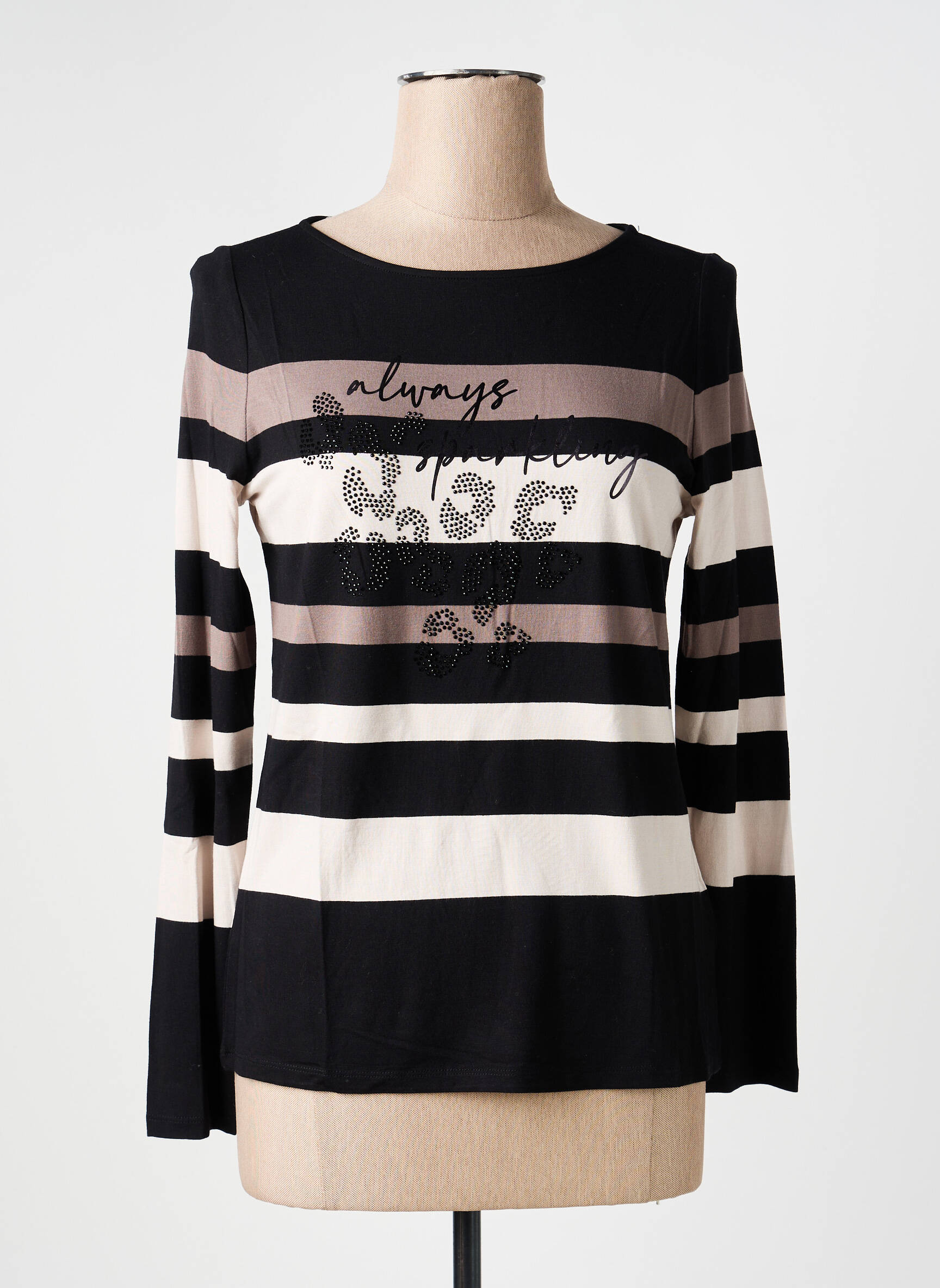 Tricou mâneci lungi mâneci lungi negru BETTY BARCLAY femeie