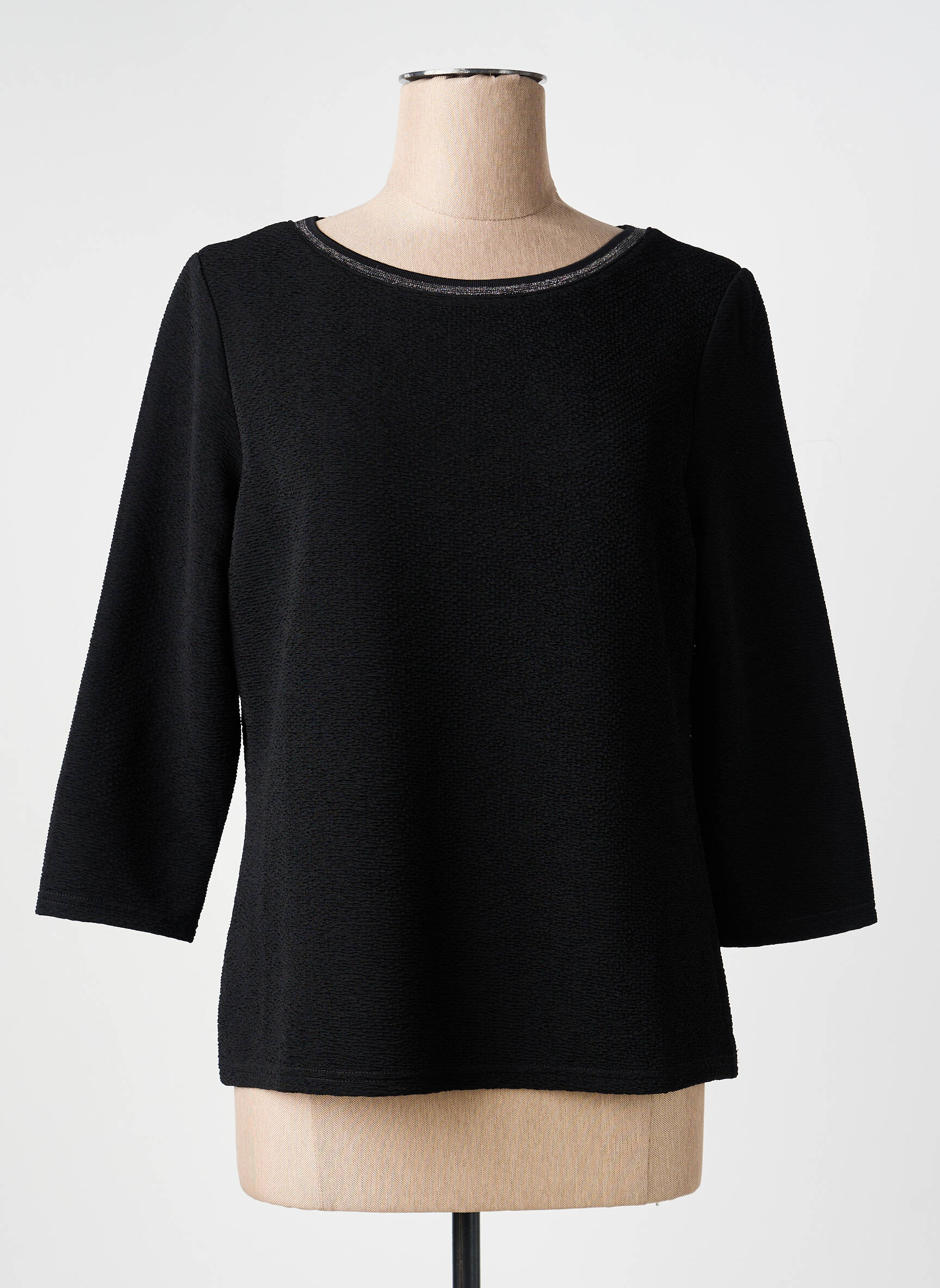 Top elasticitate mâneci 3/4 negru BETTY BARCLAY femeie