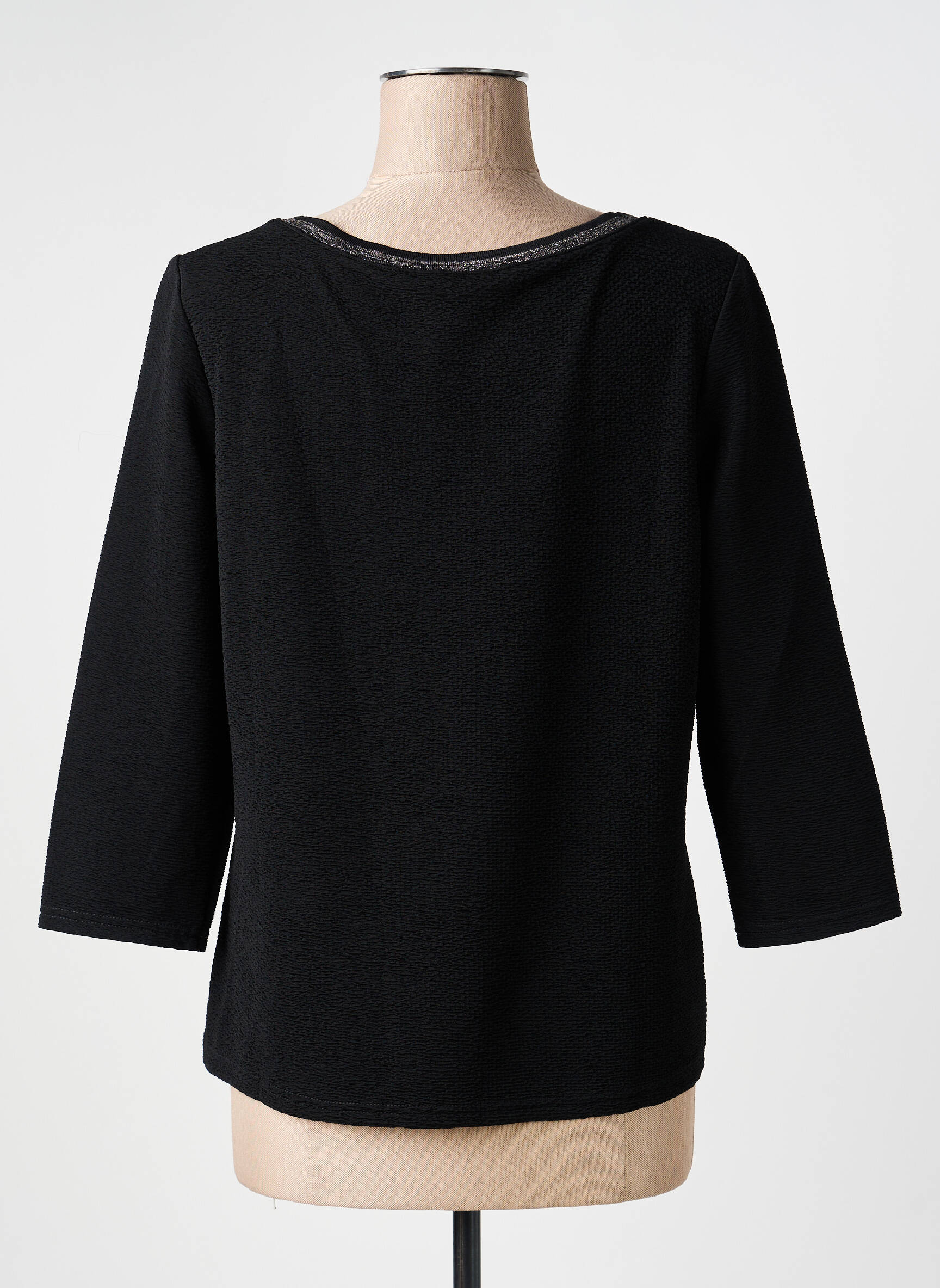 Top elasticitate mâneci 3/4 negru BETTY BARCLAY femeie
