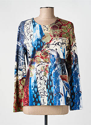 Tricou mâneci lungi mâneci lungi albastru KALISSON femeie