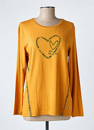 Tricou mâneci lungi mâneci lungi galben JOY OF LIFE femeie