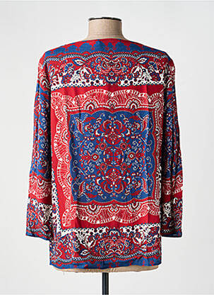 Bluză țesătură poplin mâneci 3/4 roșu OUI femeie