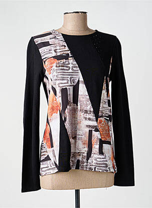 Tricou mâneci lungi mâneci lungi negru KALISSON femeie