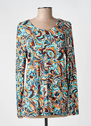 Tricou mâneci lungi mâneci lungi albastru JOY OF LIFE femeie
