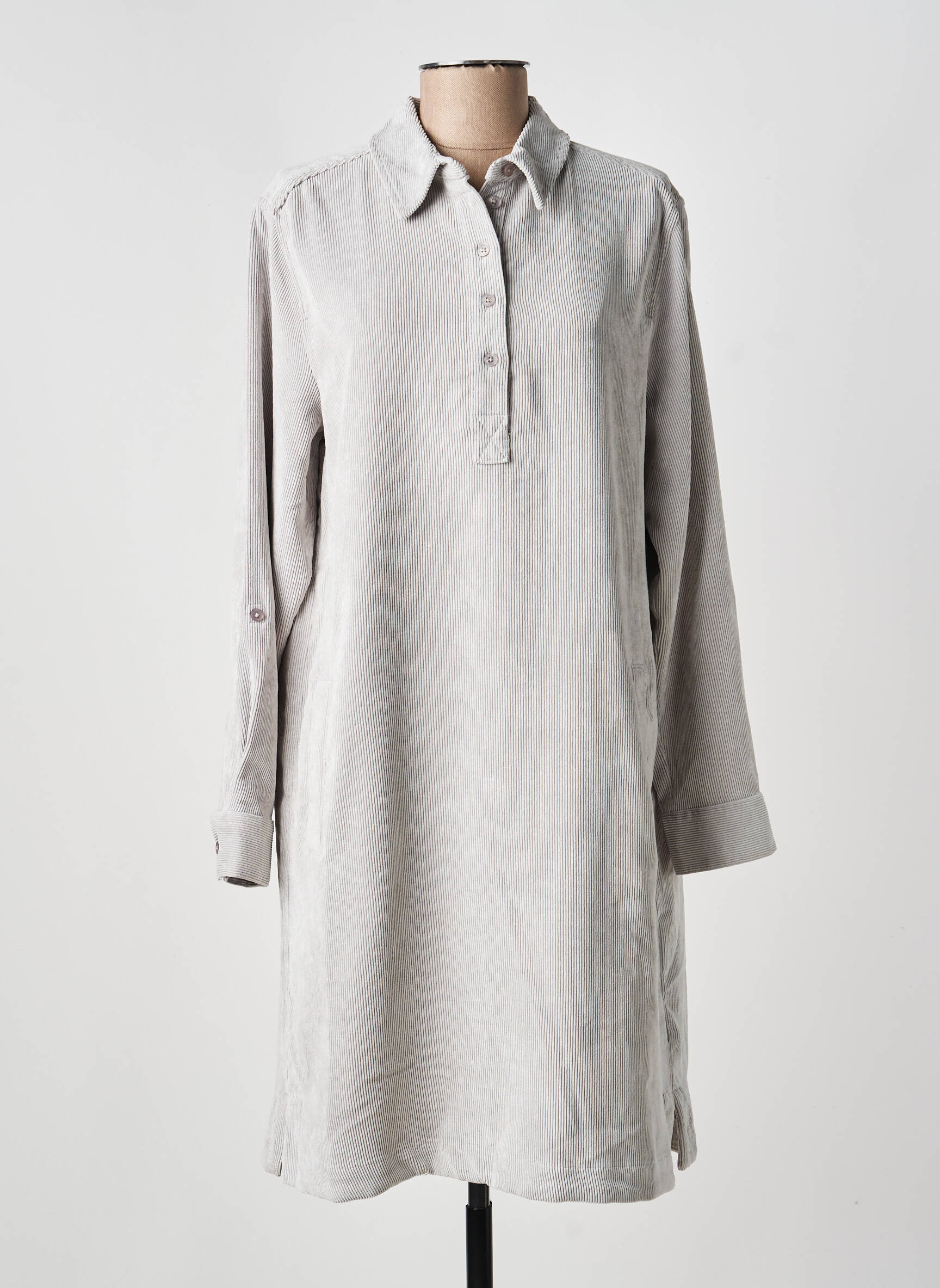 Rochie midi mâneci lungi mâneci lungi gri CECIL femeie