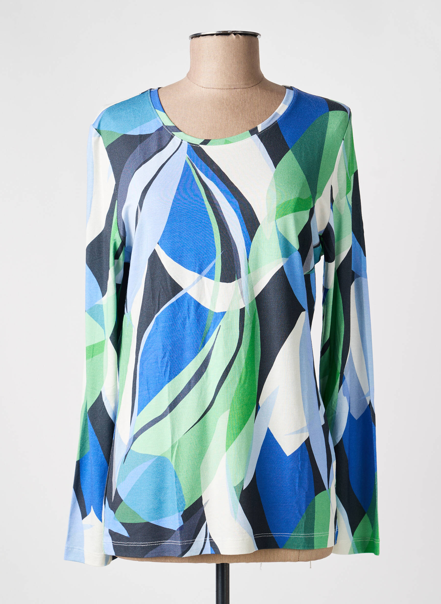 Tricou mâneci lungi mâneci lungi albastru JOY OF LIFE femeie