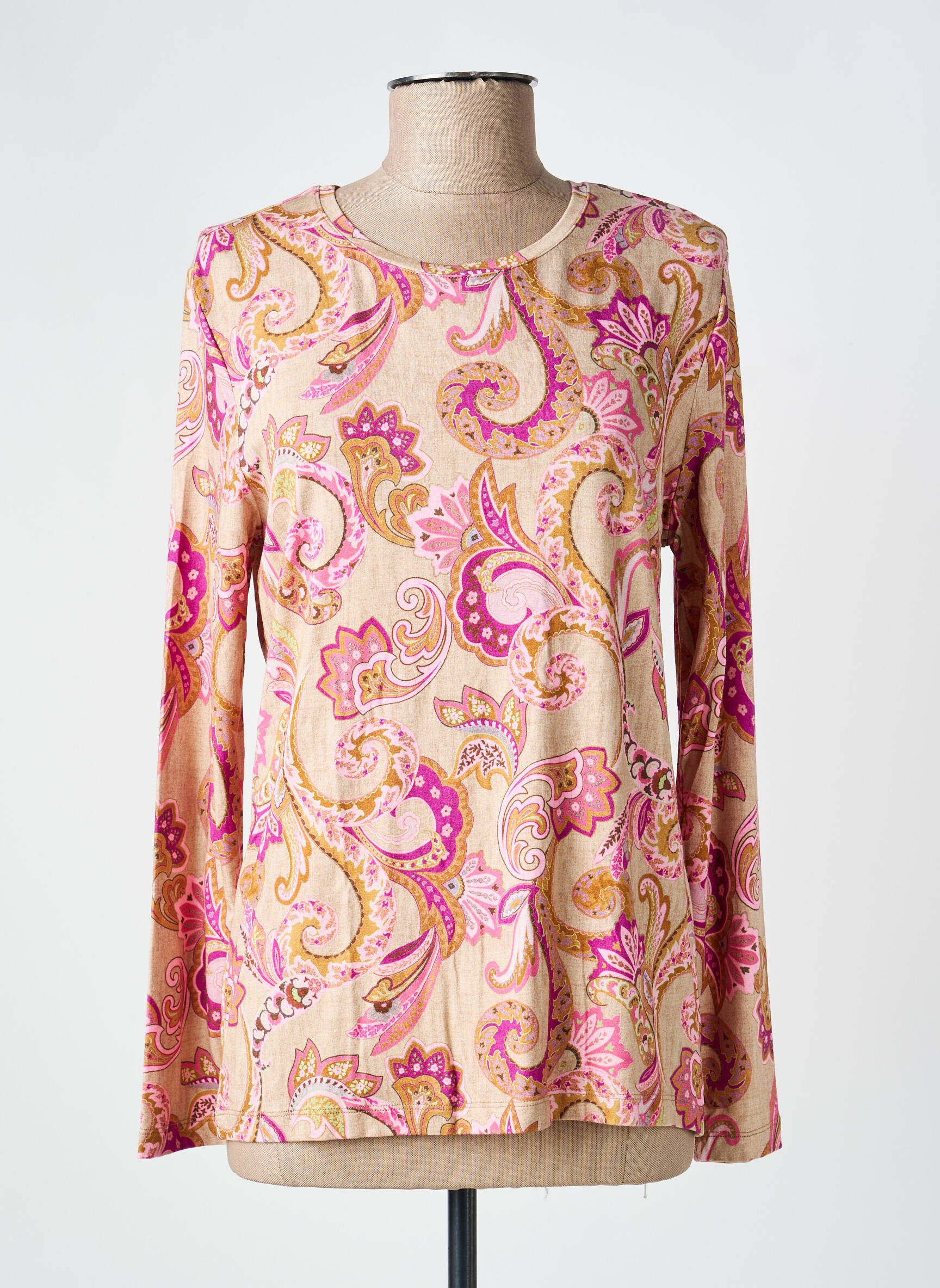 Tricou mâneci lungi mâneci lungi roz JOY OF LIFE femeie