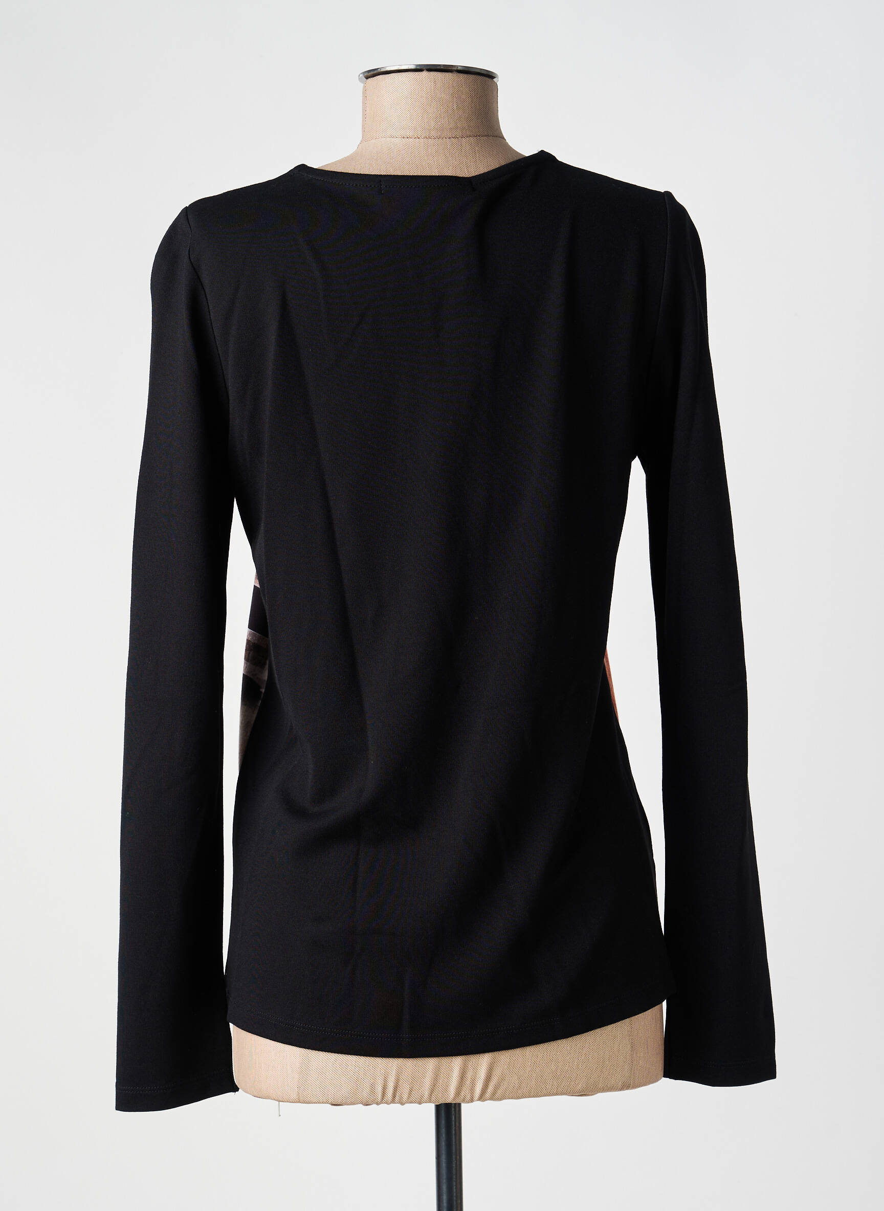 Tricou mâneci lungi mâneci lungi negru KALISSON femeie