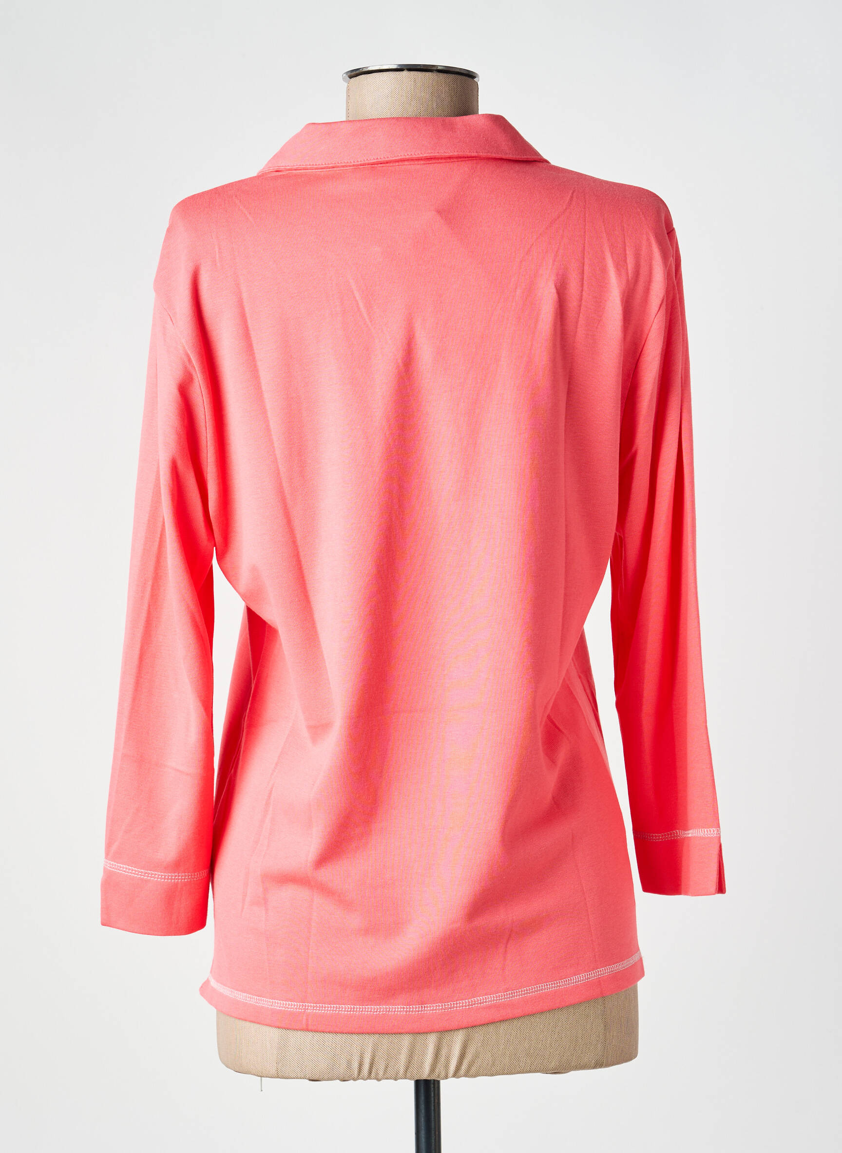 Polo țesătură jersey mâneci 3/4 roz JOY OF LIFE femeie