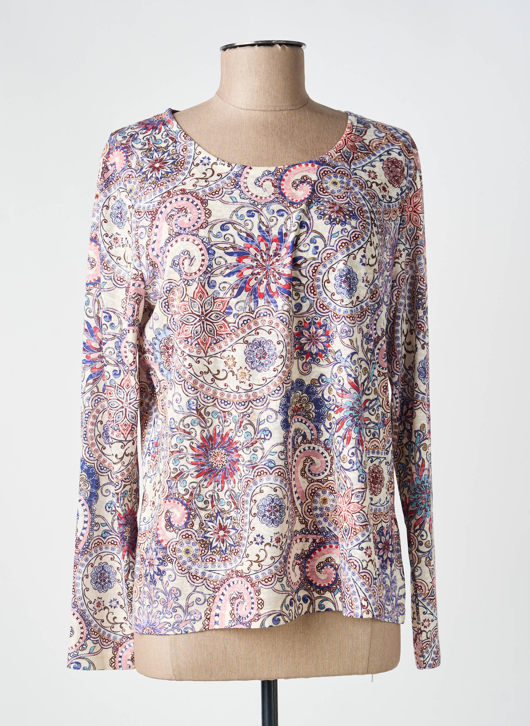 Tricou mâneci lungi mâneci lungi bej JULIE GUERLANDE femeie