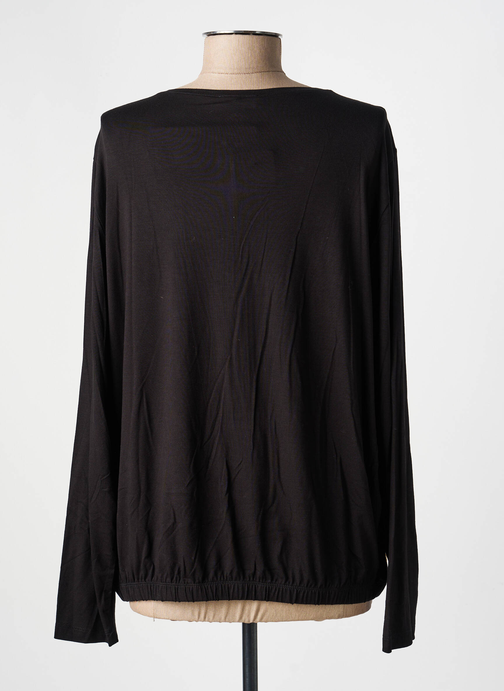 Top mâneci lungi mâneci lungi negru HAJO femeie