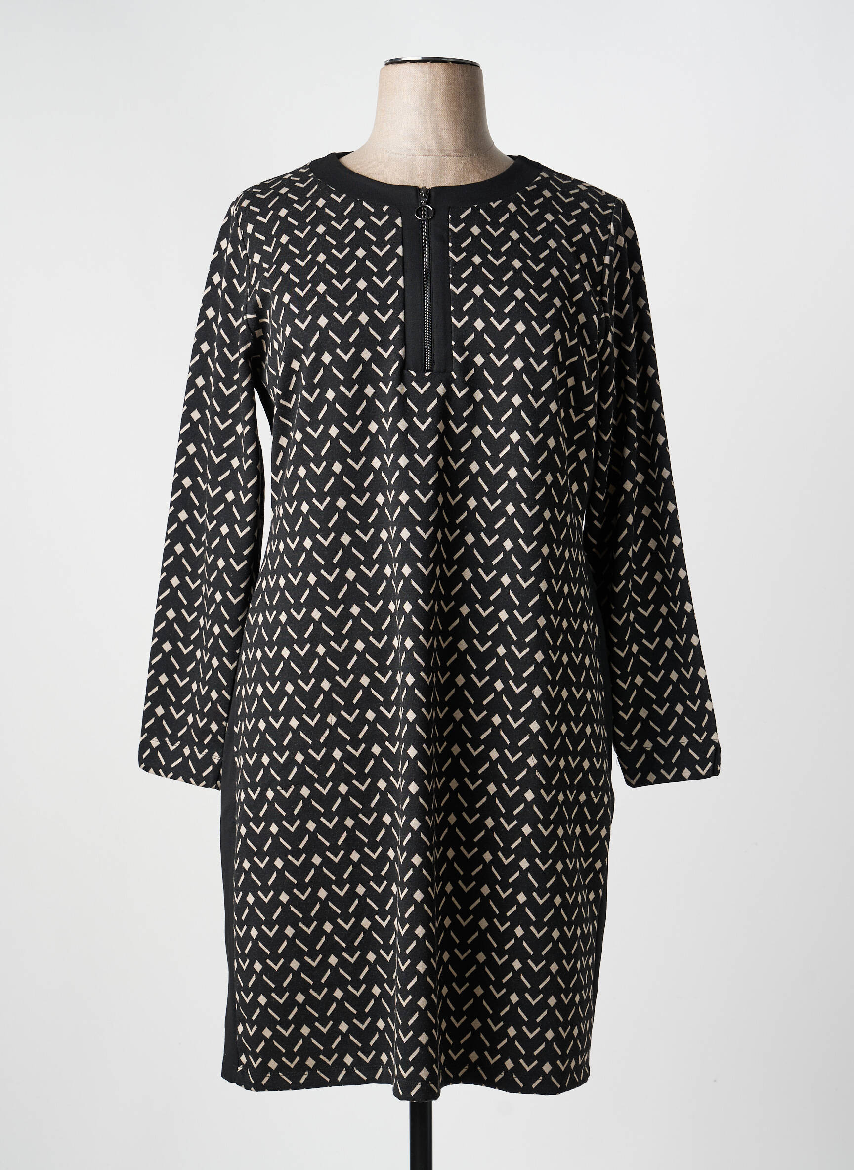 Rochie midi mâneci lungi mâneci lungi negru BETTY BARCLAY femeie