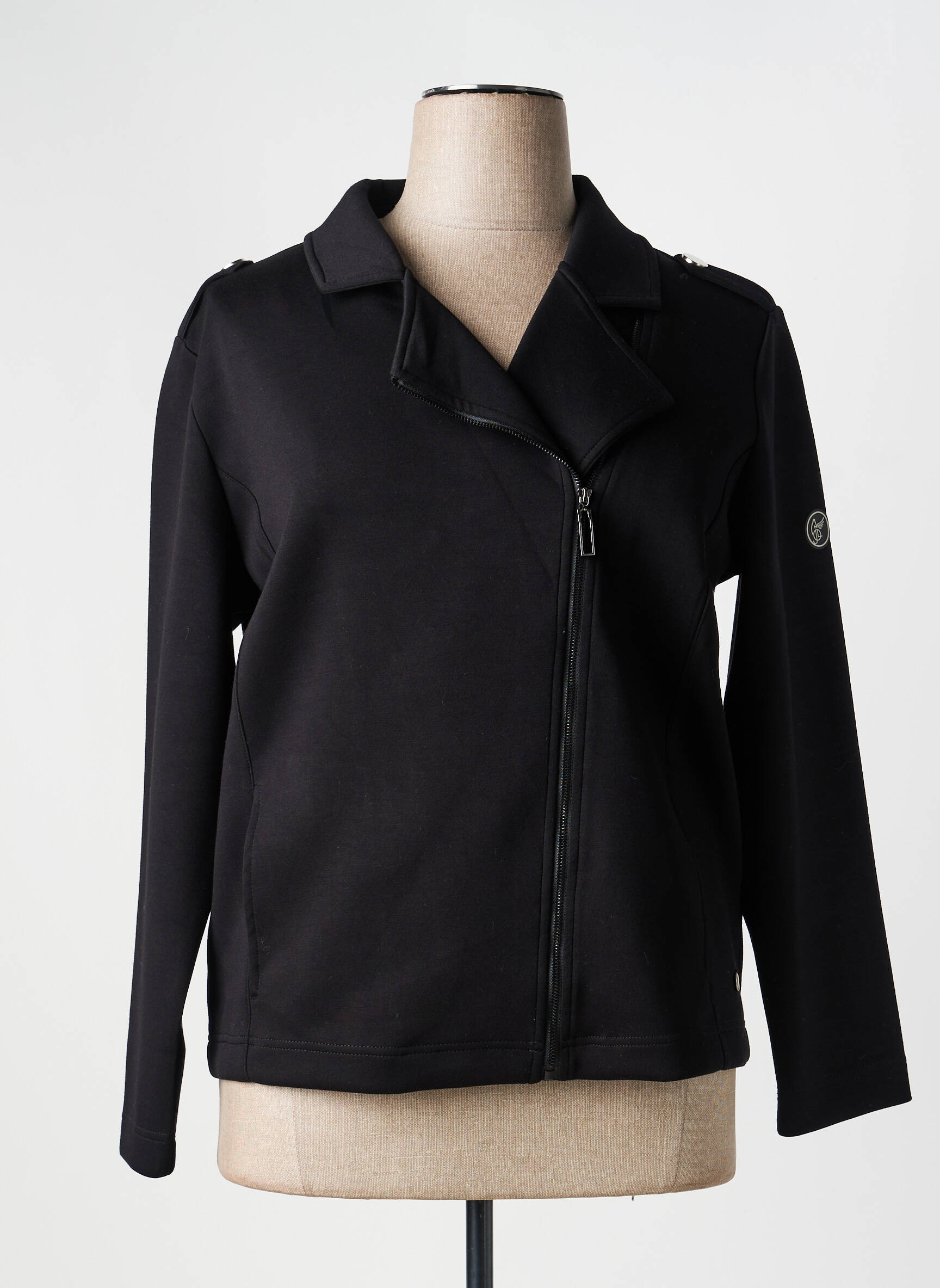 Jachete casual guler tip costum negru HAJO femeie