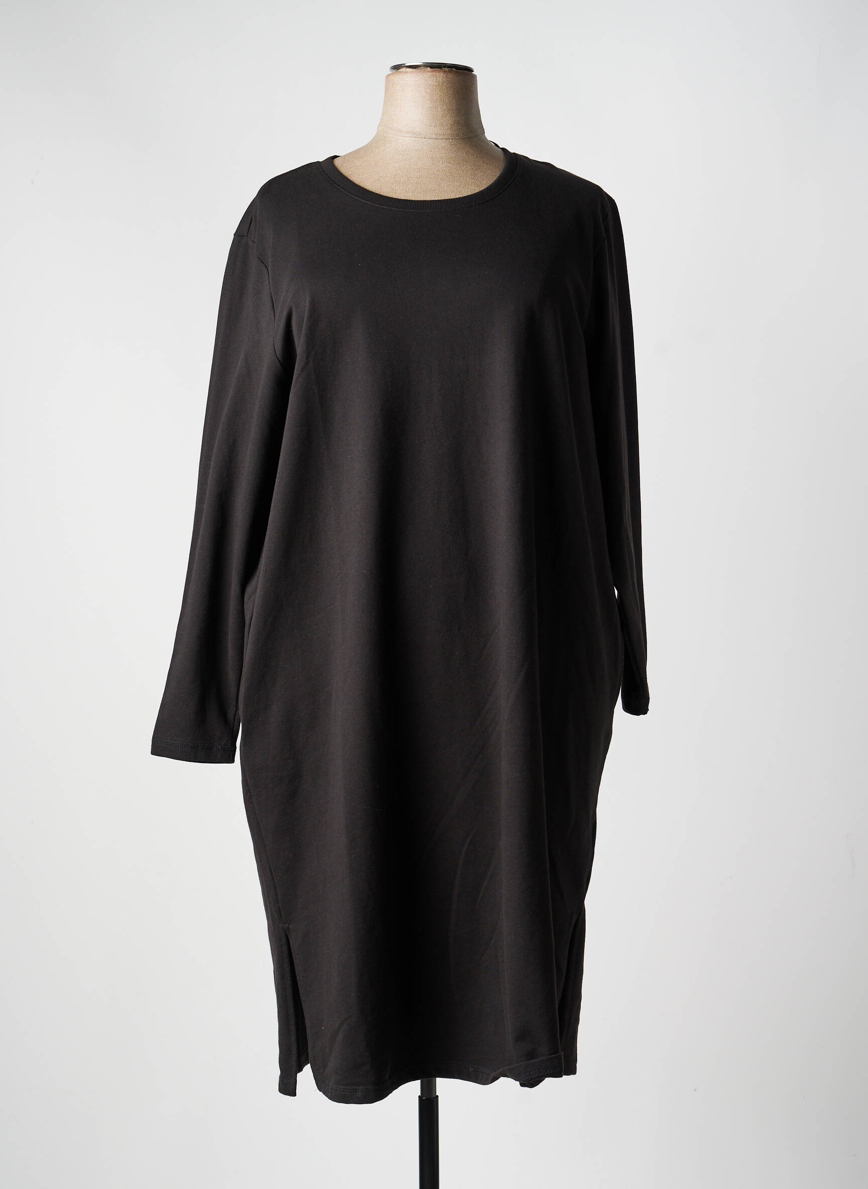 Rochie lungă mâneci lungi mâneci lungi negru CISO femeie