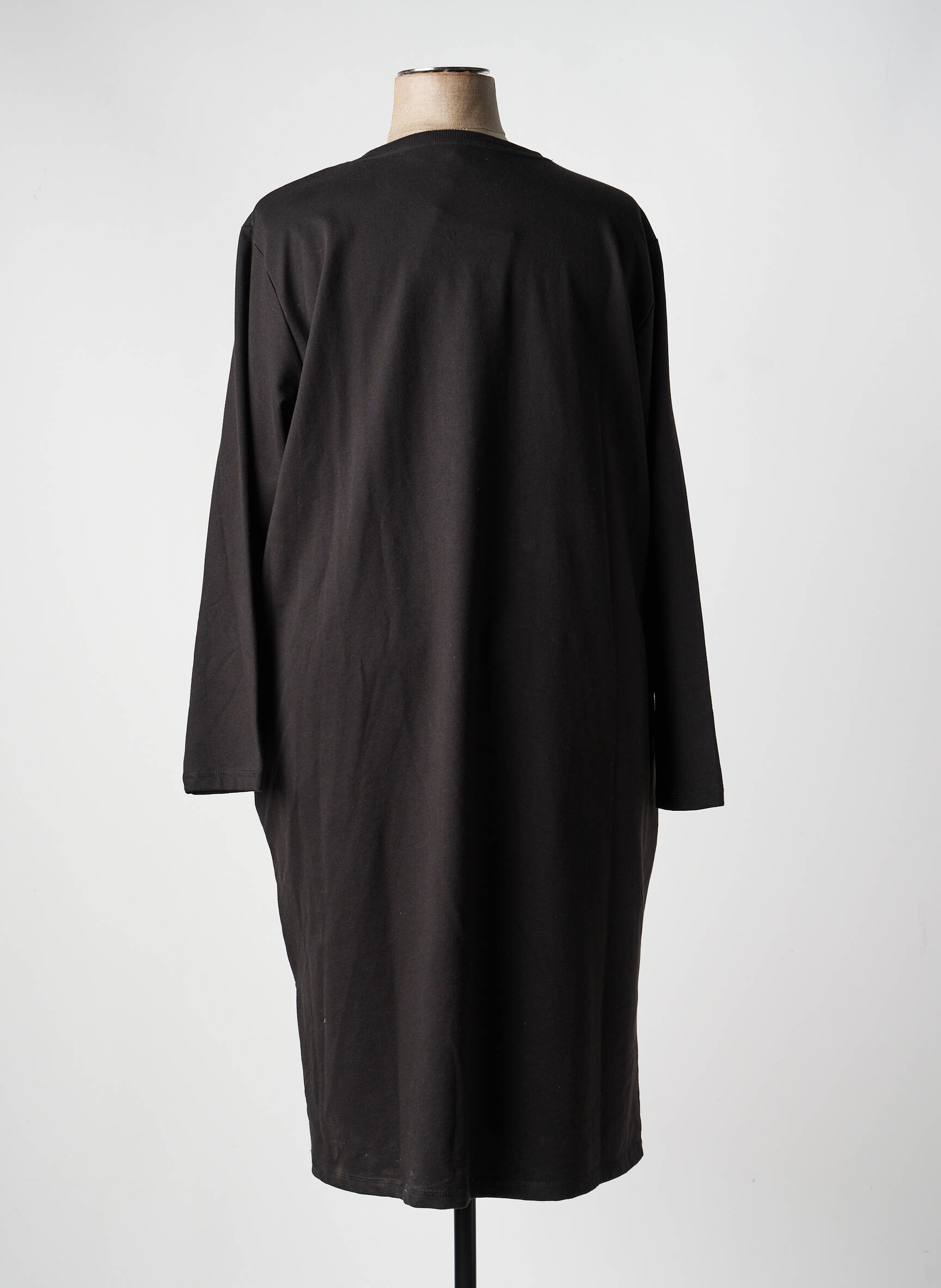 Rochie lungă mâneci lungi mâneci lungi negru CISO femeie