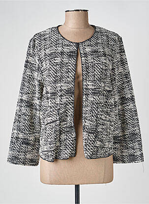 Jachete casual guler rotund negru OUI femeie