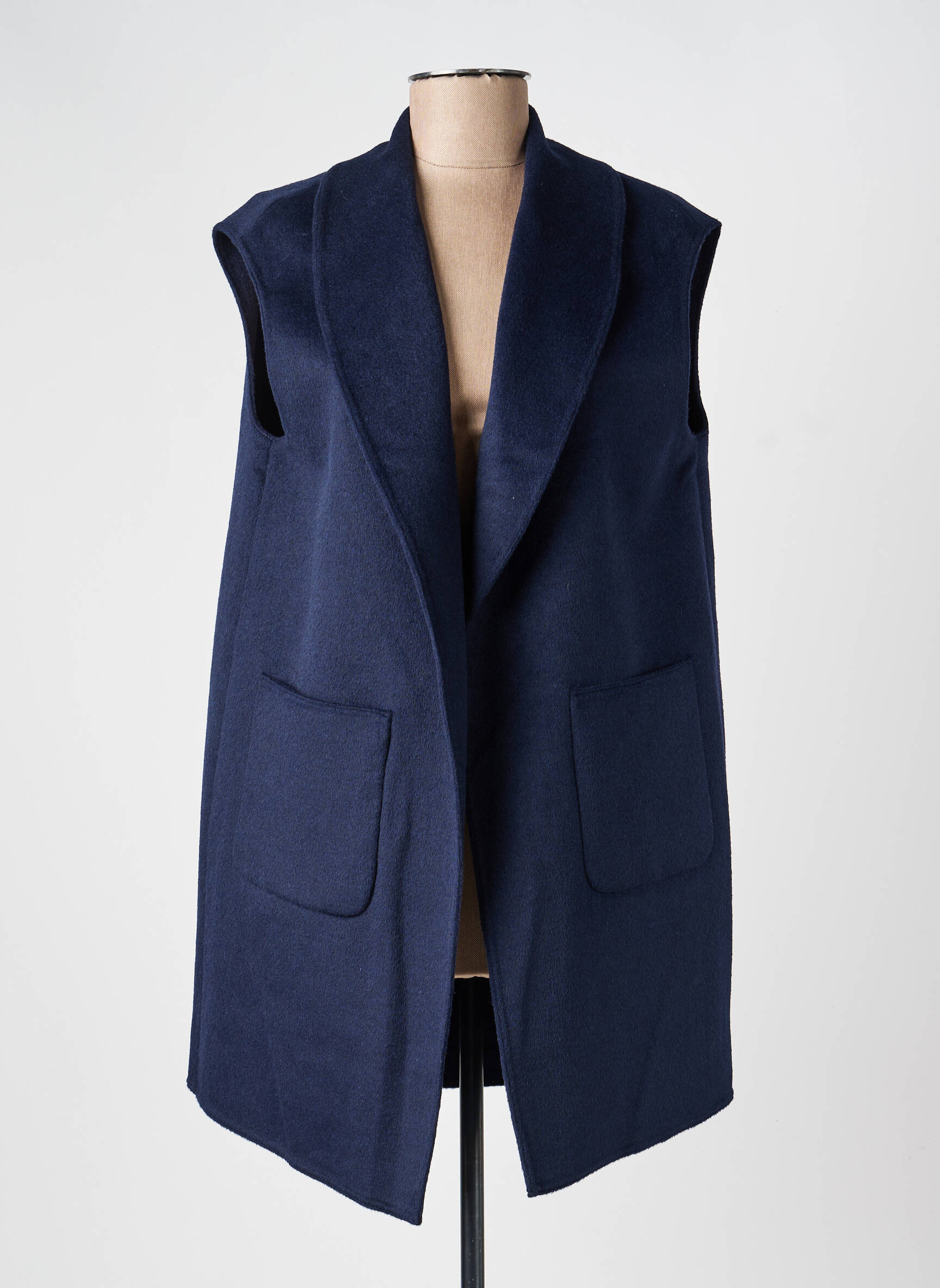 Jachete casual guler tip costum albastru BARBARA LEBEK femeie