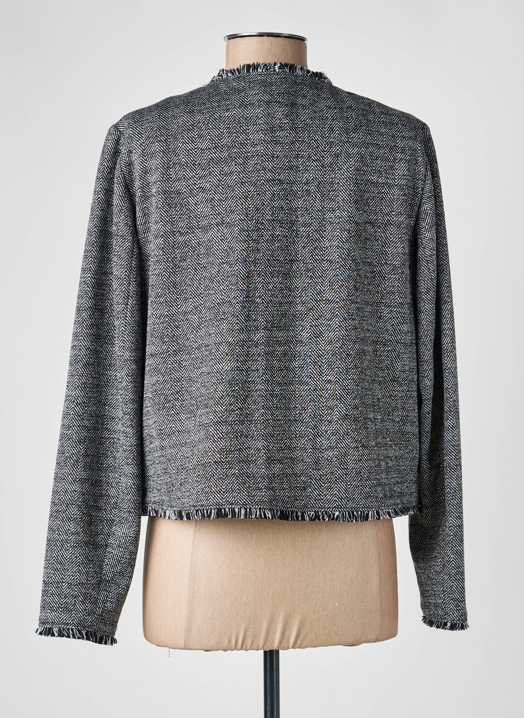 Jachete casual guler rotund negru BETTY & CO femeie