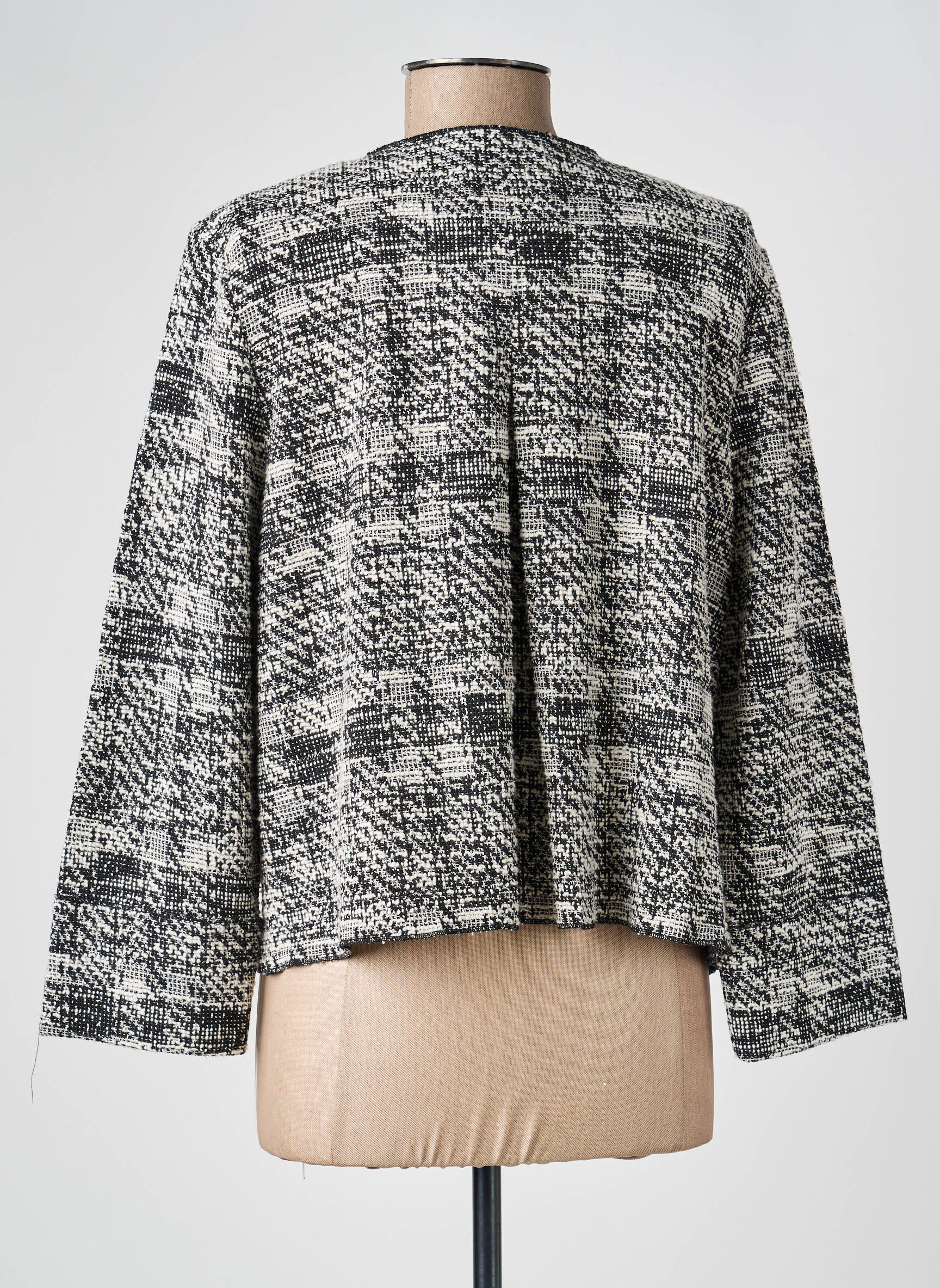 Jachete casual guler rotund negru OUI femeie