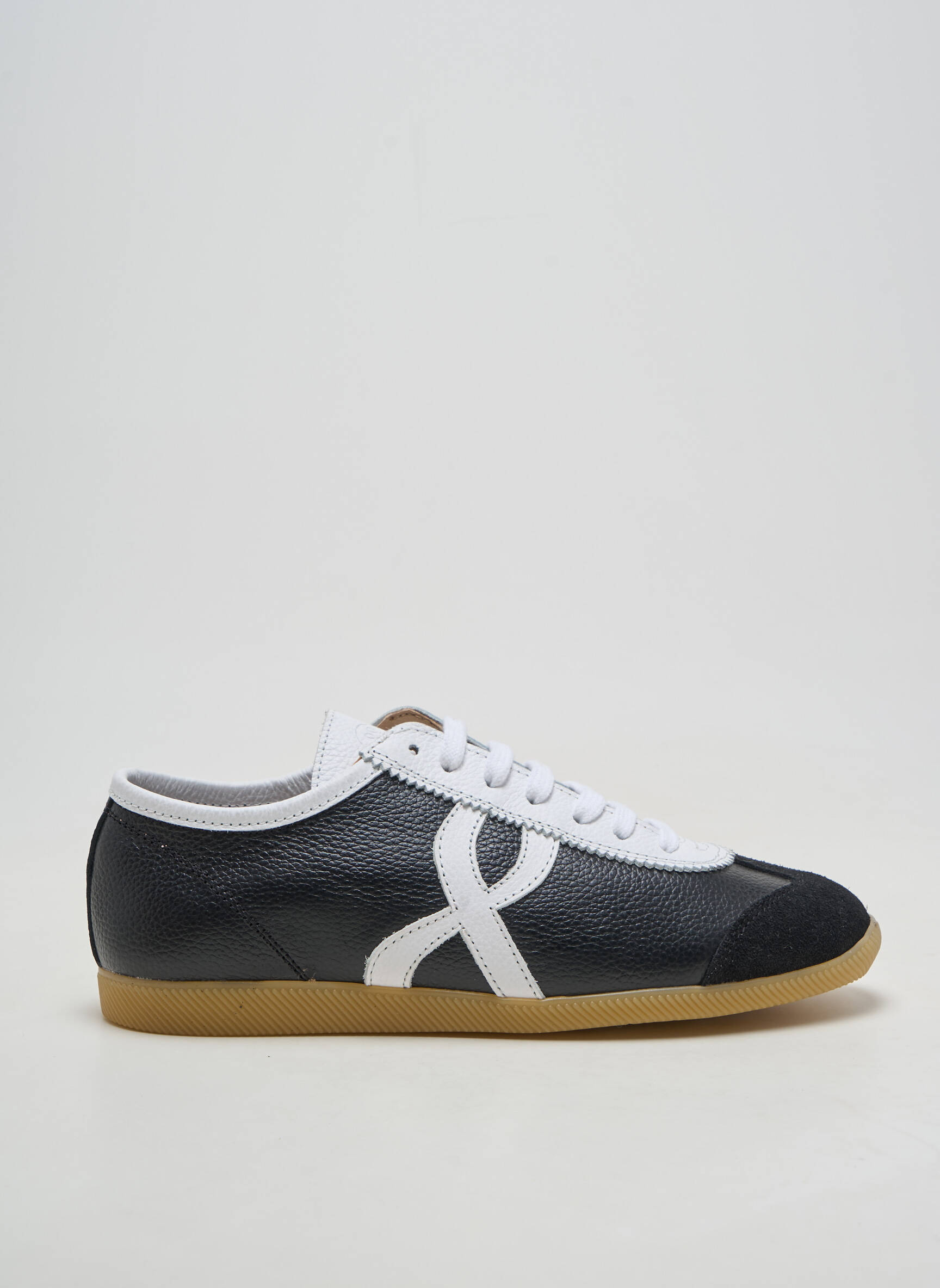 Adidași vârf rotund toc plat până la 3 cm negru ANOTHER STEP femeie