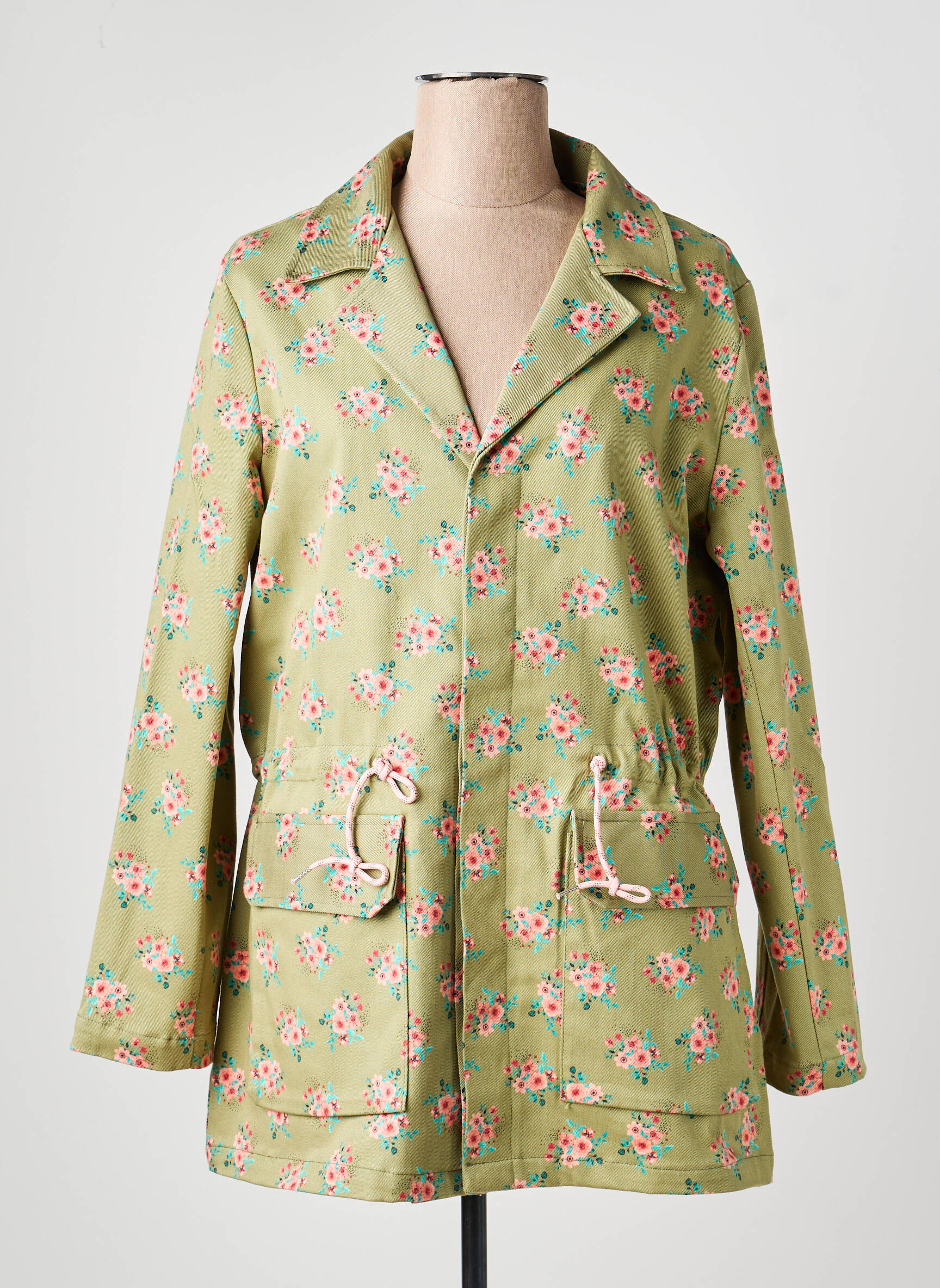 Jachete casual guler tip costum verde DIXIE femeie